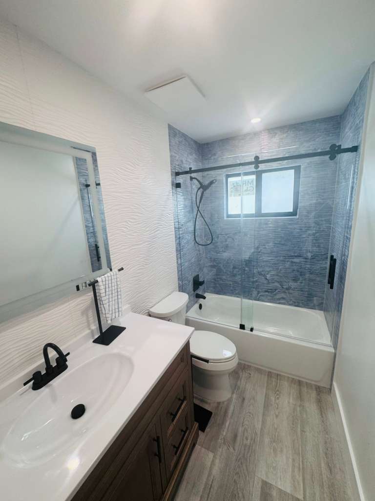 Modern bathroom remodel - after