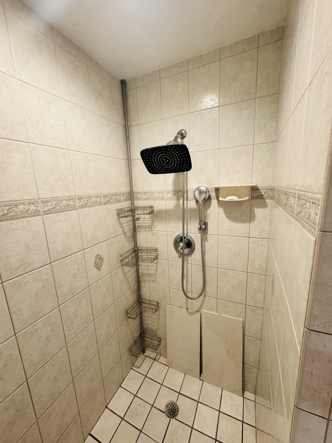 Walk-in shower remodel - before